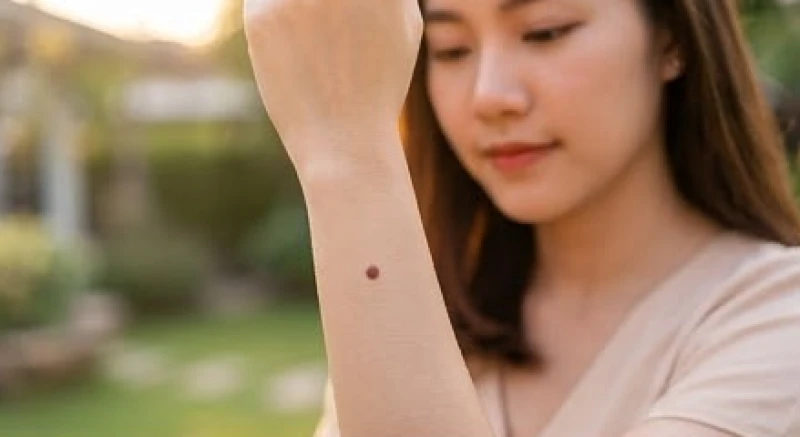 Nốt ruồi ở cánh tay: Luận tướng số nam nữ và cách phân biệt y khoa 1 Vị trí nốt ruồi nhỏ trên cánh tay nữ giới dưới ánh sáng tự nhiên
