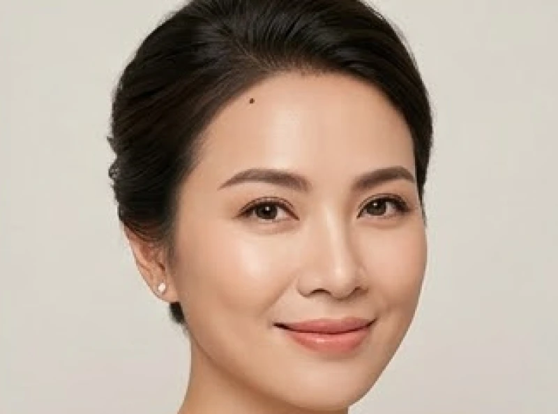 Người phụ nữ duyên dáng có nốt ruồi mọc sát đường viền chân tóc