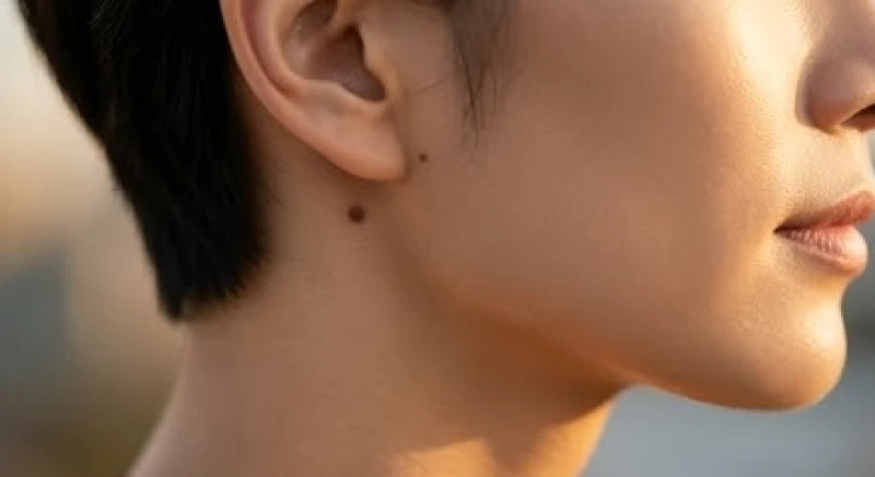 Nốt ruồi dưới tai: Luận giải tướng số và lưu ý kiêng kỵ khi tẩy 2 Nốt ruồi mọc ngay tại vị trí cuống tai giao với rãnh hàm trên khuôn mặt