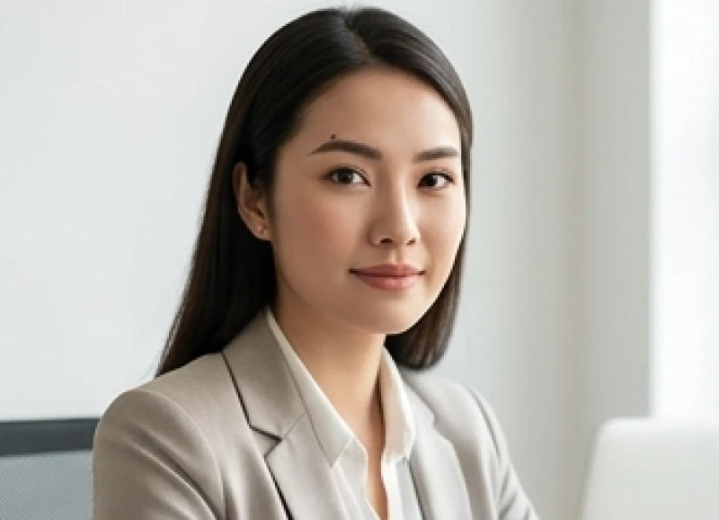 Phụ nữ sở hữu nốt ruồi ở đầu lông mày trái với ánh mắt kiên định