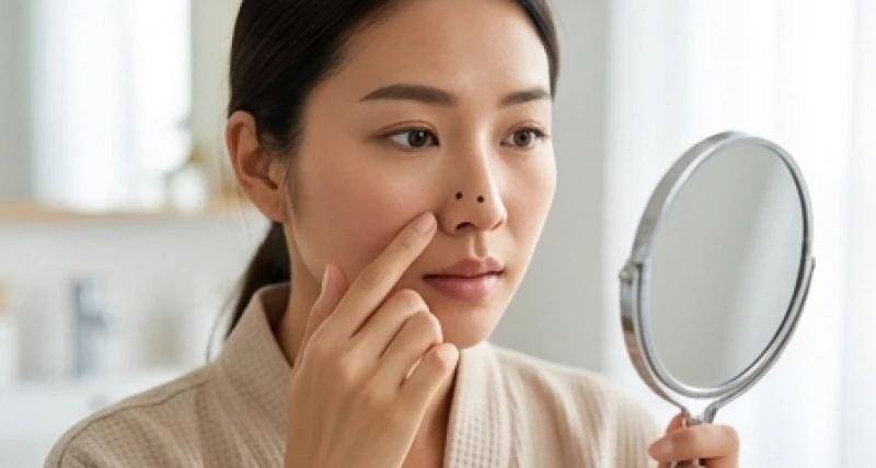 Nốt ruồi ở mũi bên phải nữ: Luận tướng số theo vị trí 6 Nốt ruồi màu đen thẫm trên mũi có thể là điềm báo hao tài hoặc dấu hiệu bất thường da liễu