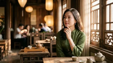 Hình minh họa vị trí nốt ruồi dưới cằm giúp dự đoán tài lộc và hậu vận theo nhân tướng học Á Đông