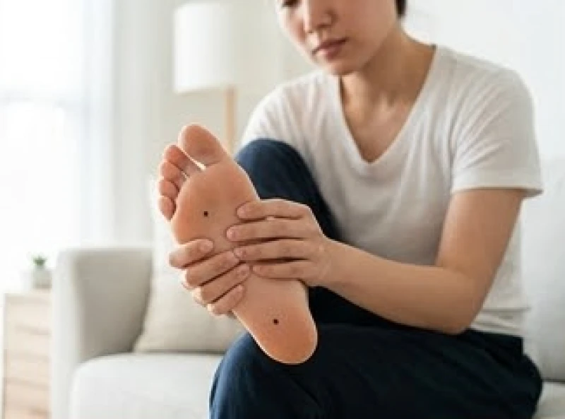Đặc điểm hình thái của nốt ruồi lành tính nằm ẩn dưới lớp da dày của lòng bàn chân