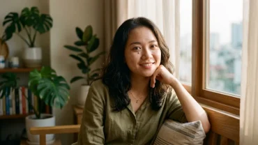 Hình ảnh minh họa vị trí và ý nghĩa của nốt ruồi dưới mắt trong nhân tướng học truyền thống