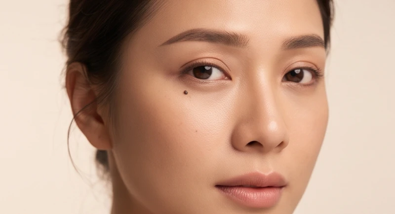 Nốt ruồi lệ ở nữ: Ý nghĩa vị trí, màu sắc và lưu ý tẩy an toàn 3 Chân dung người phụ nữ sở hữu nốt ruồi lệ dưới mắt phải mang nét đẹp đượm buồn và đa sầu đa cảm
