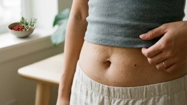 Hình ảnh minh họa vị trí nốt ruồi dưới rốn và ý nghĩa phong thủy chi tiết dành cho cả nam và nữ