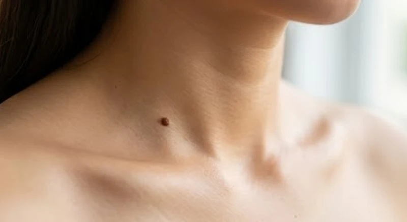 Nốt ruồi ở vai phải tốt hay xấu? Luận tướng số và giá tẩy laser 4 Vị trí nốt ruồi mọc gần gốc cổ và xương quai xanh trên vai phải của một người phụ nữ