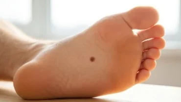 Nốt ruồi giữa lòng bàn chân nam giới nổi bật tại huyệt Dũng Tuyền mang ý nghĩa vượng khí tài lộc