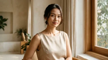 Cận cảnh vẻ đẹp tự nhiên của người phụ nữ có nốt ruồi giữa ngực mang ý nghĩa tài lộc