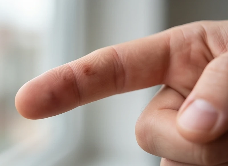 Nốt ruồi trong lòng bàn tay phải nam: Ý nghĩa theo màu sắc và vị trí 7 Nốt ruồi vượng khí mọc ngay dưới gốc ngón tay trỏ trên gò Mộc Tinh của bàn tay nam.