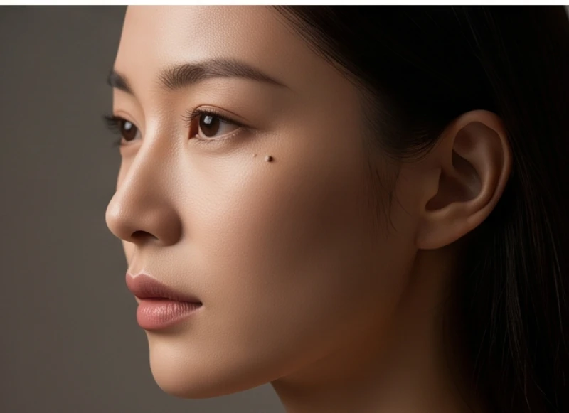 Vị trí nốt ruồi khóe mắt dưới thường được gọi là nốt ruồi đón nước mắt