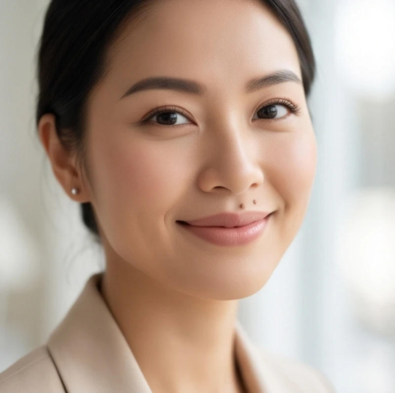 Nốt ruồi ở nhân trung: Ý nghĩa nam nữ, vị trí & bảng giá tẩy 4 Người phụ nữ có nốt ruồi ở nhân trung với vẻ đẹp nhẹ nhàng tinh tế thu hút người đối diện