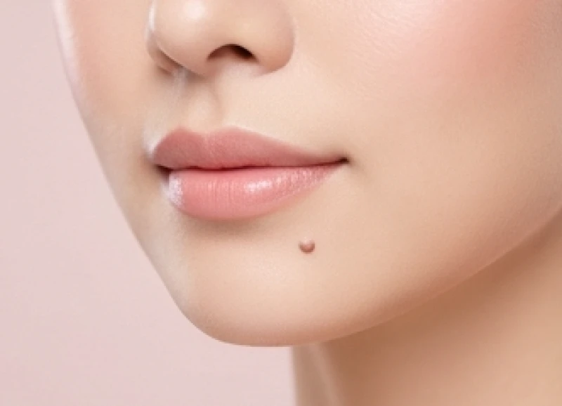 Nốt ruồi dưới cằm nữ: Ý nghĩa tướng số và tiêu chí giữ hay tẩy 7 Nốt ruồi nhỏ nhắn phẳng mịn dưới cằm nữ giới không gây ảnh hưởng thẩm mỹ và nên được giữ lại