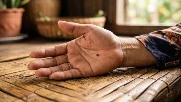 Cận cảnh nốt ruồi ở bàn tay và các đường chỉ tay dưới góc nhìn nhân tướng học và y khoa