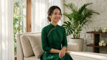 Hình ảnh minh họa các vị trí nốt ruồi ở bầu ngực phụ nữ trong không gian phòng khám da liễu hiện đại