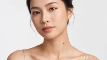 Phụ nữ thanh lịch sở hữu nốt ruồi ở cổ nữ đầy cuốn hút và làn da sáng mịn màng