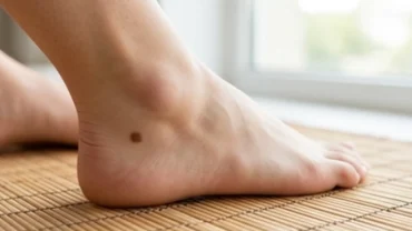 Cận cảnh nốt ruồi ở gót chân mang ý nghĩa phong thủy và cảnh báo sức khỏe da liễu