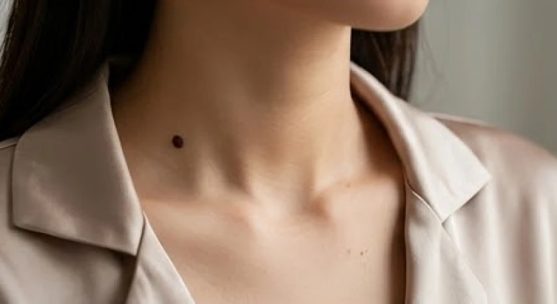 Vị trí nốt ruồi phong thủy ở hõm cổ mang lại may mắn và cơ hội tài chính
