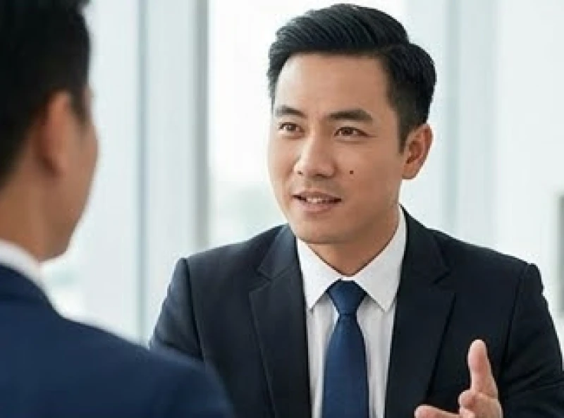 Nốt ruồi ở má gần mũi: Tướng số nam nữ & bảng giá tẩy y khoa 4 Nam thanh niên mặc vest lịch lãm có nốt ruồi ở má thể hiện phong thái tự tin khi giao tiếp