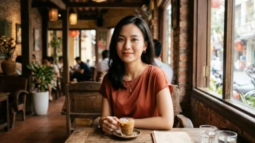 Hình ảnh cận cảnh nốt ruồi ở môi dưới của một người phụ nữ Việt Nam mang ý nghĩa phong thủy