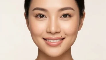 Phụ nữ Việt Nam xinh đẹp với nốt ruồi ở môi trên bên phải nữ thanh tú và nụ cười rạng rỡ