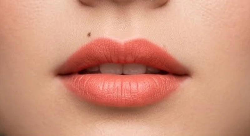 Cận cảnh đôi môi căng mọng làm nổi bật vị trí nốt ruồi ở môi nữ giới đầy quyến rũ
