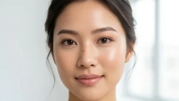 Khuôn mặt thanh tú của phụ nữ sở hữu nốt ruồi ở mũi bên trái nữ, đặc điểm thu hút tài lộc và vận may