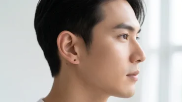Đặc điểm nốt ruồi ở tai trái nam giới trên dái tai dày của một người trưởng thành thể hiện nét tướng phú quý