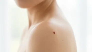 Người phụ nữ sở hữu nốt ruồi ở vai nhỏ nhắn, rõ nét nổi bật trên làn da khỏe mạnh dưới nắng mai