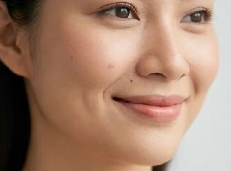 Nốt ruồi ở má gần mũi: Tướng số nam nữ & bảng giá tẩy y khoa 6 Cận cảnh nốt ruồi nằm ngay sát nếp gấp rãnh cười quanh miệng làm nếp nhăn mũi má trông rõ hơn