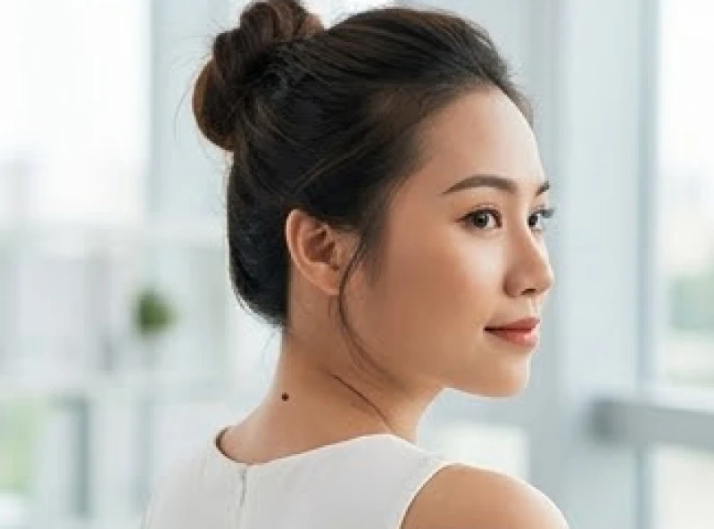 Phụ nữ có nốt ruồi sau gáy bên trái thể hiện sự tự tin và thành công