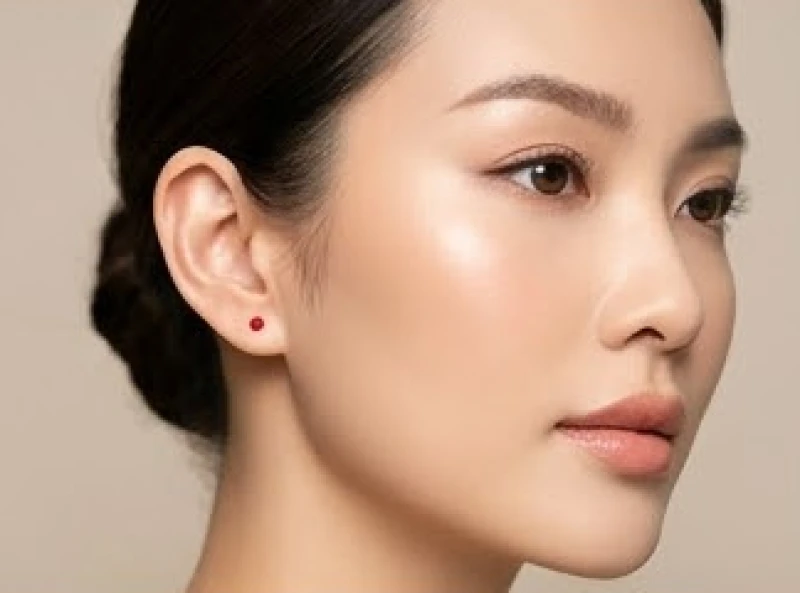 Nốt ruồi son màu đỏ trên tai trái mang đến luồng dương khí mạnh mẽ và điềm lành rực rỡ