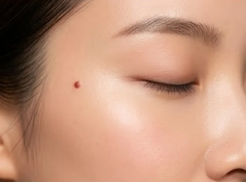 Cung phúc đức trên khuôn mặt: Vị trí, ý nghĩa và cách tu tâm cải vận 10 Một nốt ruồi son nhỏ vượng sắc nằm ngay trên vùng thái dương mang điềm báo quý nhân phù trợ