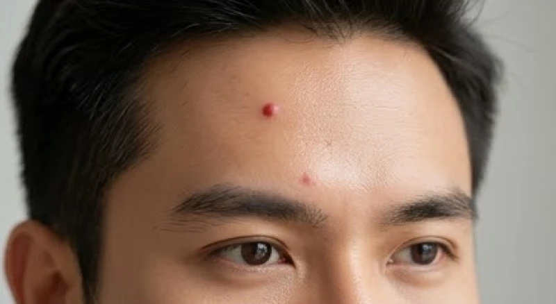 Nốt ruồi son đỏ tươi ở vùng trán nam giới biểu hiện cho tài lộc và phú quý