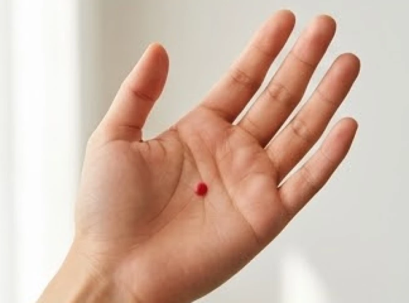 Nốt ruồi son nằm gọn giữa lòng bàn tay được nhân tướng học ví như viên ngọc quý mang lại tài lộc dồi dào