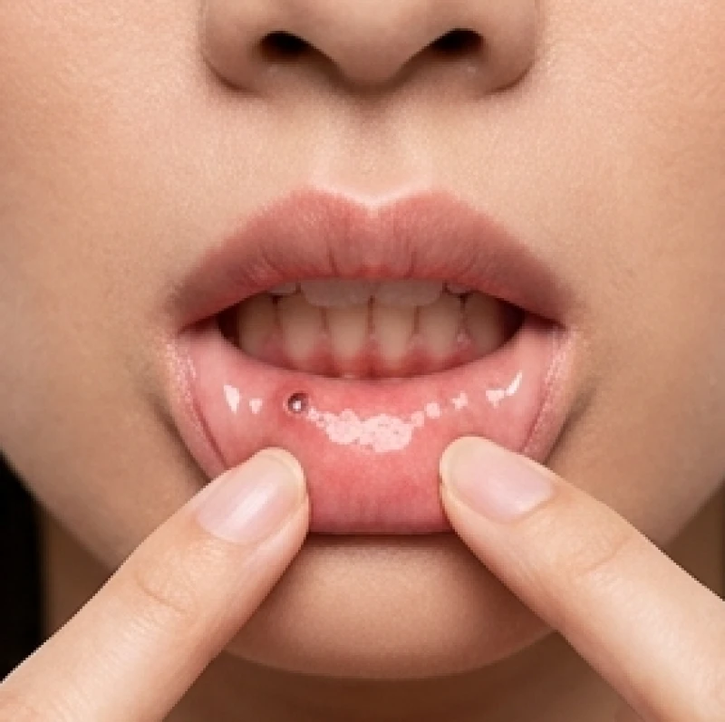 Nốt ruồi ở môi dưới nữ: Ý nghĩa vị trí & hướng dẫn tẩy an toàn 7 Nốt ruồi ẩn sâu bên trong niêm mạc lòng môi dưới khi lật nhẹ