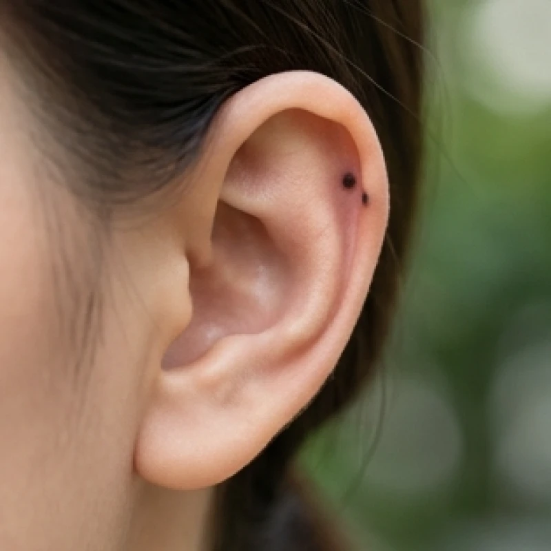 Nốt ruồi ở tai nữ: Giải mã ý nghĩa phong thủy và góc nhìn y khoa 3 Nốt ruồi nằm trên viền sụn ngoài cùng của vành tai thể hiện sự thông minh và tinh tế