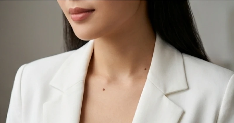 Nốt ruồi ở ngực trái nữ: Ý nghĩa vận mệnh và cách nhận biết bệnh lý 4 Cận cảnh nốt ruồi duyên dáng ở gần xương đòn thể hiện sự tự tin và tư duy logic sắc bén