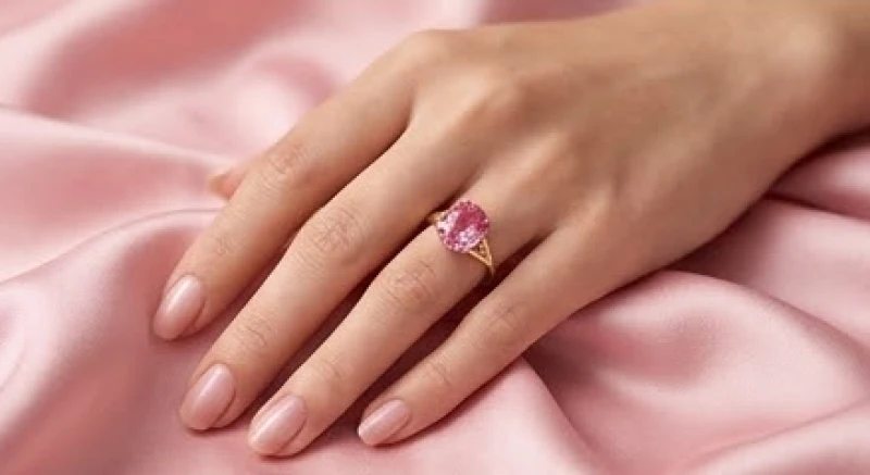 Nữ giới đeo chiếc nhẫn đá quý phong thủy tinh tế trên ngón áp út để thu hút nhân duyên
