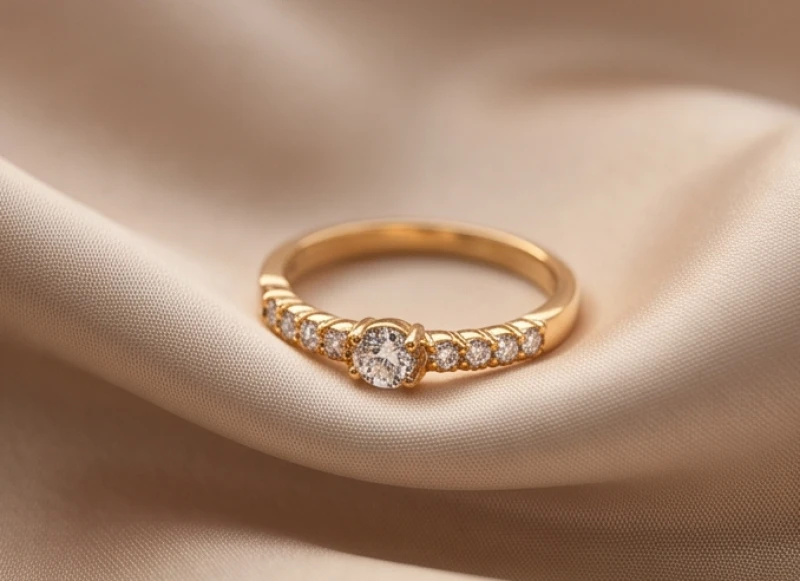 Chiếc nhẫn vàng thanh mảnh của nữ giới tỏa sáng rực rỡ mang theo tin vui về tình duyên và gia đạo