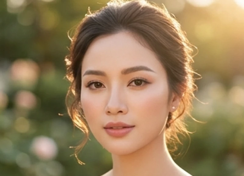 Nữ giới có đường chân tóc lẹm sâu ở hai thái dương tạo thành dáng thượng đình hình chữ M đặc trưng