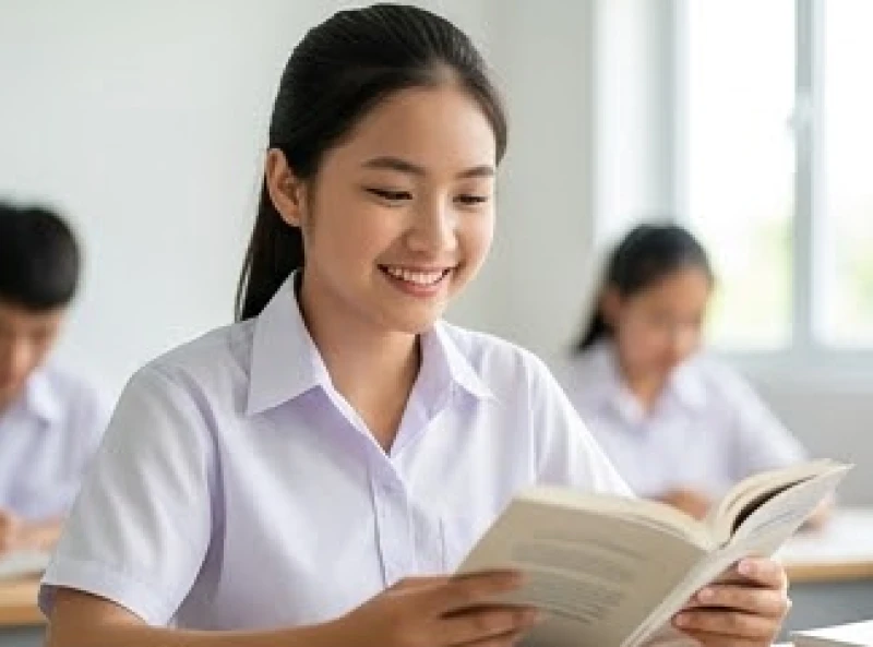 Nữ sinh Nhâm Thìn tự tin giơ tay phát biểu thể hiện sự năng động và khả năng tiếp thu nhanh nhạy