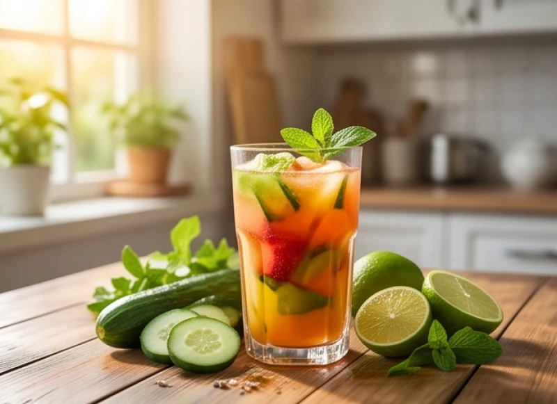 Những ly nước ép trái cây tươi mát giúp trẻ thanh lọc cơ thể trong những tháng hè căng thẳng ôn thi