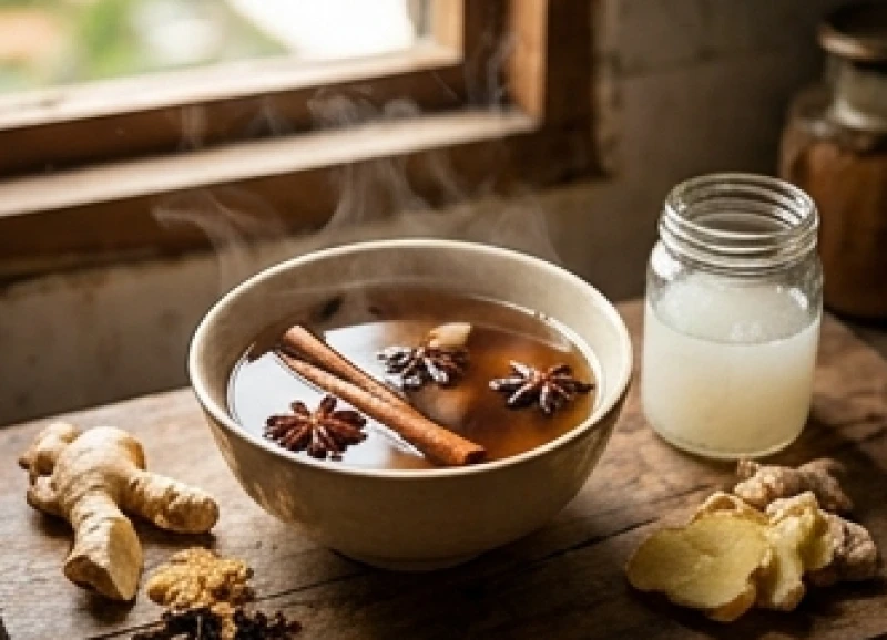 Văn khấn bao sái bát hương cuối năm: Bài bản và đúng nghi thức 5 Nồi nước ngũ vị hương nấu từ thảo mộc tỏa khói nghi ngút và dung dịch rượu gừng dùng để tẩy sái bàn thờ
