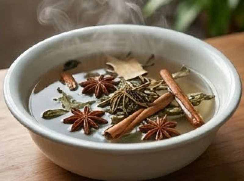 Chậu nước ấm pha thảo mộc ngũ vị hương dùng để lau rửa hài cốt