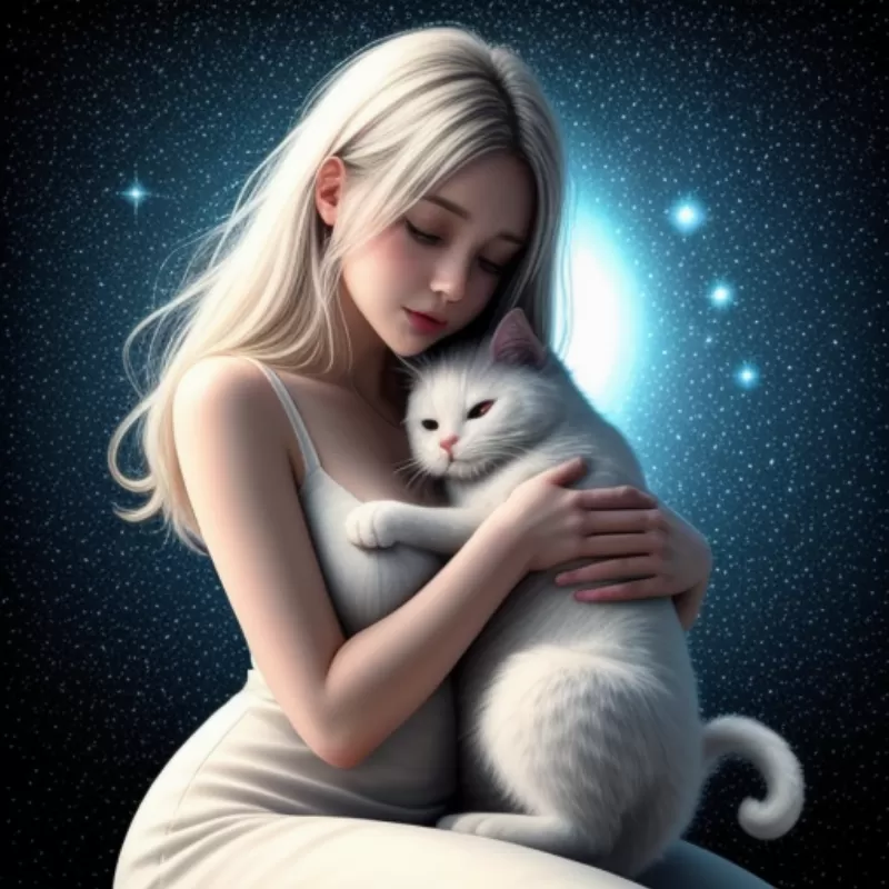 Mơ thấy ôm mèo trắng