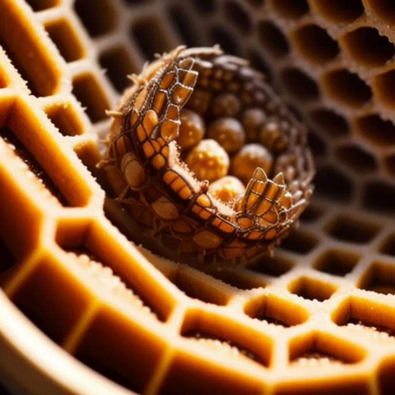 Ong mật trong tổ ong
