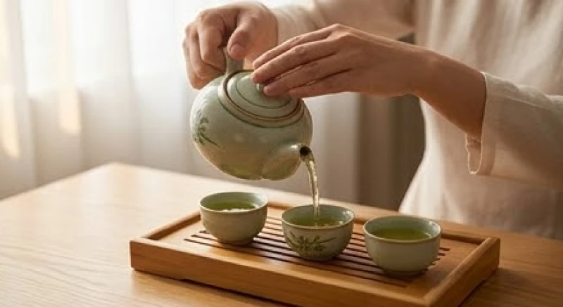 Văn khấn ngày sinh Chủ tịch Hồ Chí Minh: Lễ vật và bài cúng 19/5 2 Ấm trà mạn pha sẵn rót ra ba ly nhỏ đặt trang trọng trên bàn thờ tưởng niệm
