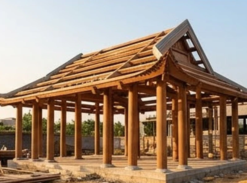 Tử vi tuổi Tân Hợi 1971 năm 2027: Sao hạn và lộ trình 12 tháng 6 Ngôi nhà truyền thống đang thi công lợp mái tượng trưng cho việc động thổ xây dựng