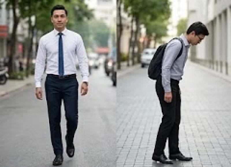 So sánh chi tiết sự khác biệt giữa dáng đi nhanh nhẹn dứt khoát và dáng đi hấp tấp vội vàng